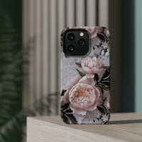 Thumbnail for Pink Peony MagSafe Tough Cases for iPhone 13, iPhone 13 Mini, iPhone 13 Pro, and iPhone 13 Pro Max.