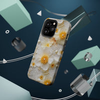 Thumbnail for White and Yellow Floral MagSafe Tough Cases for iPhone 13, iPhone 13 Mini, iPhone 13 Pro, & iPhone 13 Pro Max