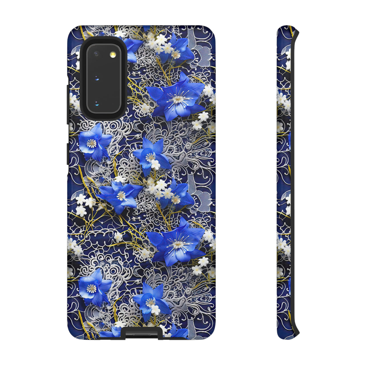 Cerulean Elegance Tough Case for Samsung Galaxy S20, Samsung Galaxy S20+, Samsung Galaxy S20 Ultra, and Samsung Galaxy S20 FE