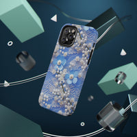 Thumbnail for Pearls and Lace on Baby Blue - Impact-Resistant Case for iPhone 12, iPhone 12 Mini, iPhone 12 Pro, and iPhone 12 Pro Max. Supports Wireless Charging.