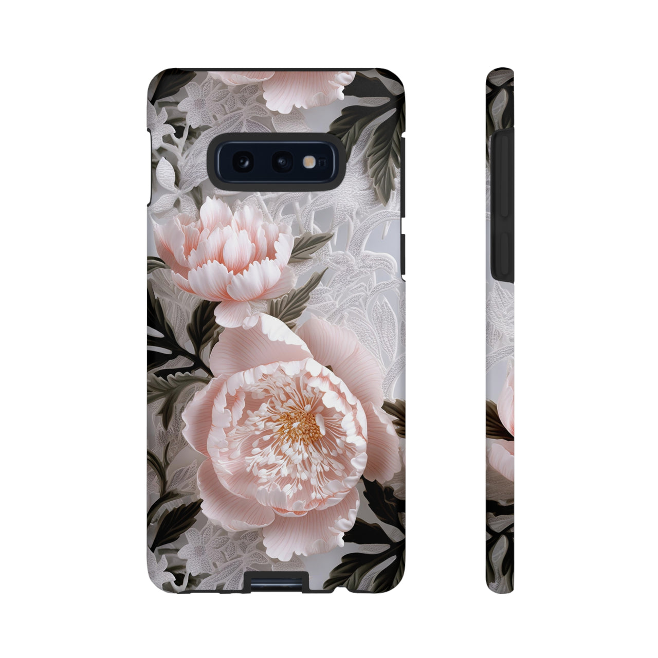 Pink Peony Tough Cases for Samsung Galaxy S10, Samsung Galaxy S10E, and Samsung Galaxy S10 Plus