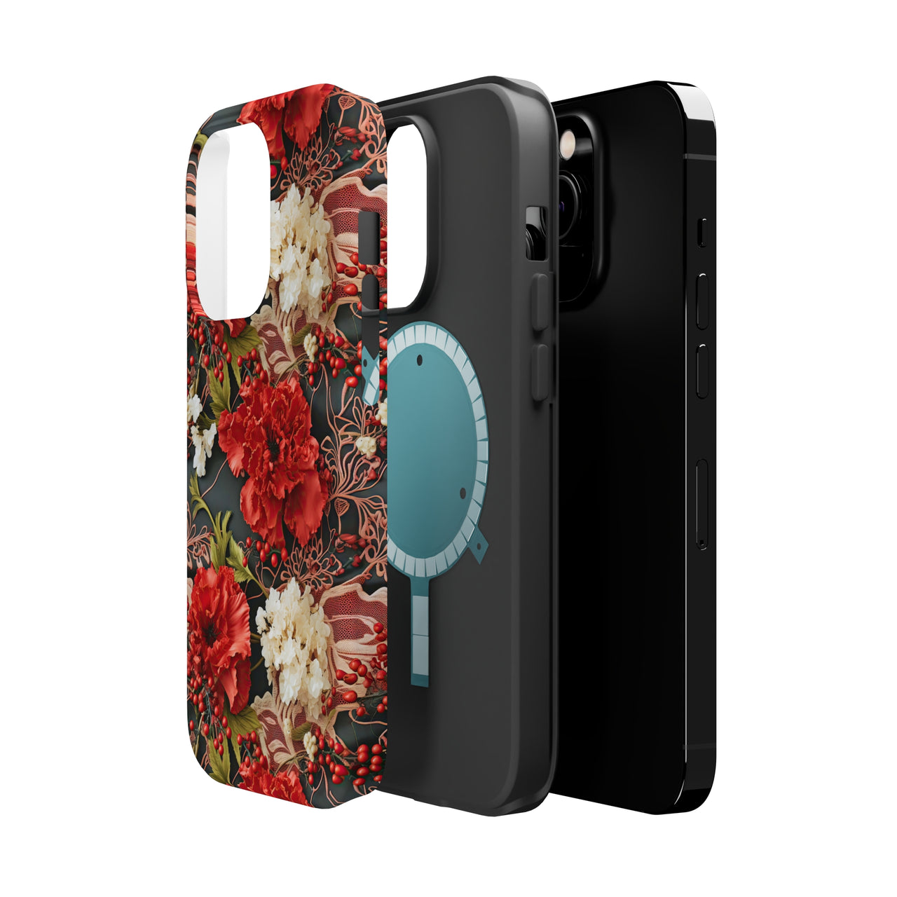 Carnation for January Birthday - MagSafe Tough Case for iPhone 14, iPhone 14 Pro, iPhone 14 Plus, and iPhone 14 Pro Max