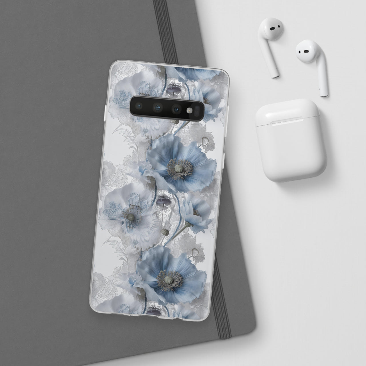 Himalayan Blue Poppy - Flexi Cases for Samsung Galaxy S23, Samsung Galaxy S23 Plus, and Samsung Galaxy S23 Ultra