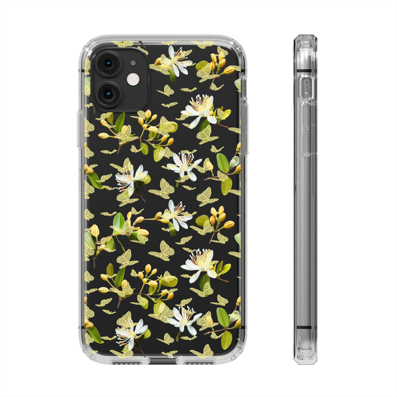 *Clear Case* Lace Butterfly - iPhone 11, iPhone 11 Pro, iPhone 11 Pro Max - Supports Wireless Charging