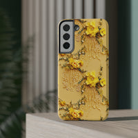 Thumbnail for Floral Sunshine Impact-Resistant Case for Samsung Galaxy S22, Samsung Galaxy S22 Plus, and Samsung Galaxy S22 Ultra. Supports Wireless Charging.