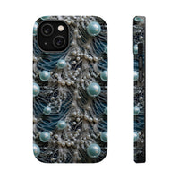 Thumbnail for Sea Foam Lace and Pearls MagSafe Tough Cases for iPhone 14, iPhone 14 Pro, iPhone 14 Plus, and iPhone 14 Pro Max