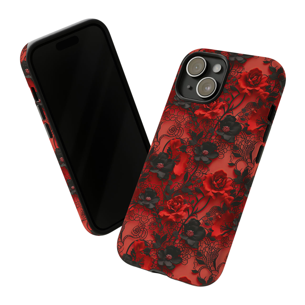 Gothic Rose Tough Case for iPhone 15, iPhone 15 Pro, iPhone 15 Plus, and iPhone 15 Pro Max