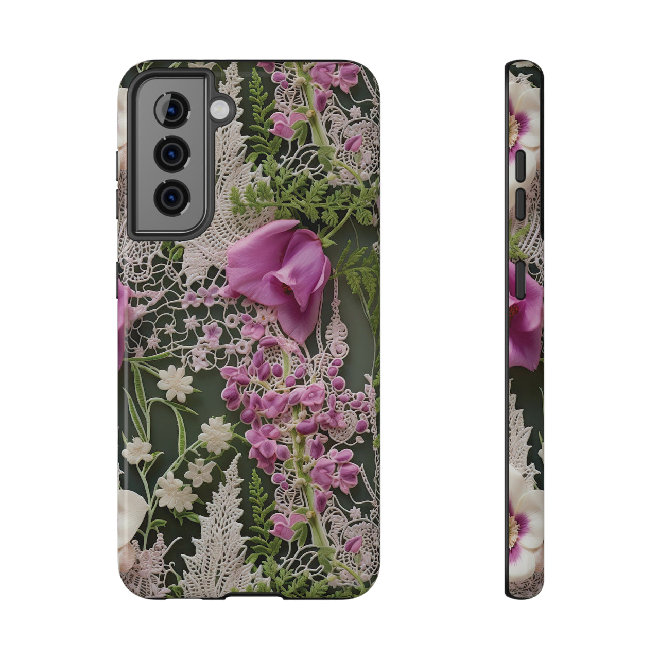 Woodland Whispers Impact-Resistant Case for Samsung Galaxy S21, Samsung Galaxy S21 Plus, and Samsung Galaxy S21 Ultra. Supports Wireless Charging.