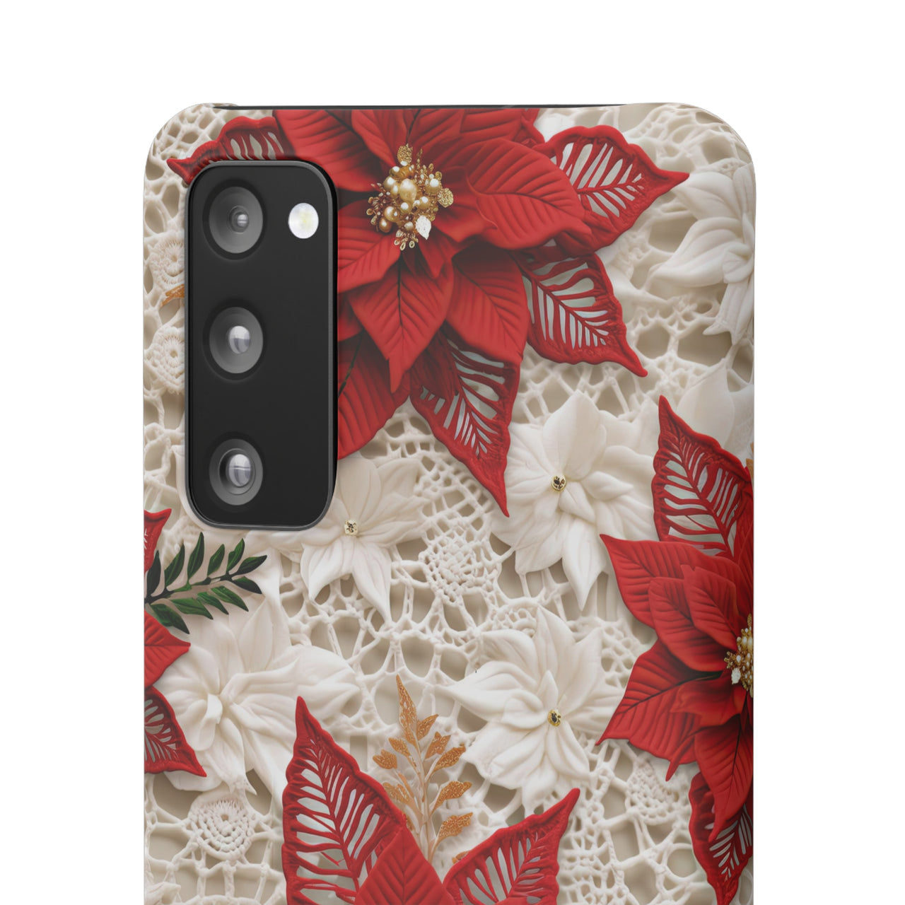 Christmas Poinsettia - Snap Case for Samsung Galaxy S20, Samsung Galaxy S20+, Samsung Galaxy S20 Ultra, & Samsung Galaxy S20 FE