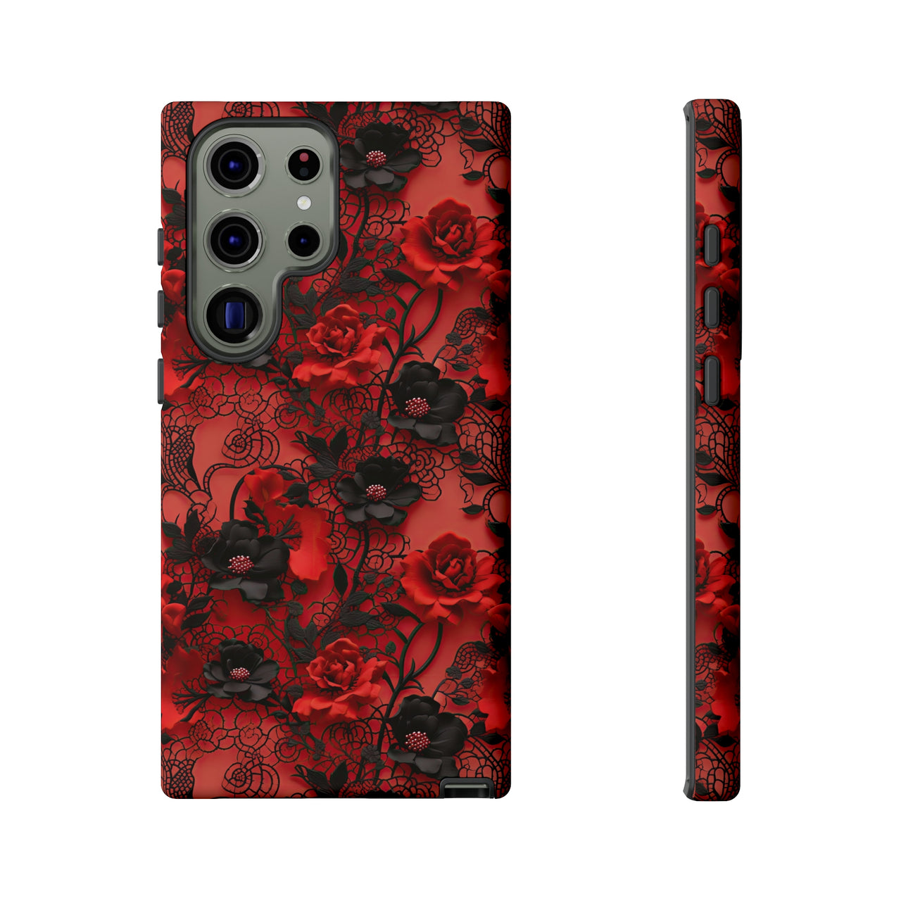 Gothic Rose Tough Cases for Samsung Galaxy S23, Samsung Galaxy S23 Plus, and Samsung Galaxy S23 Ultra