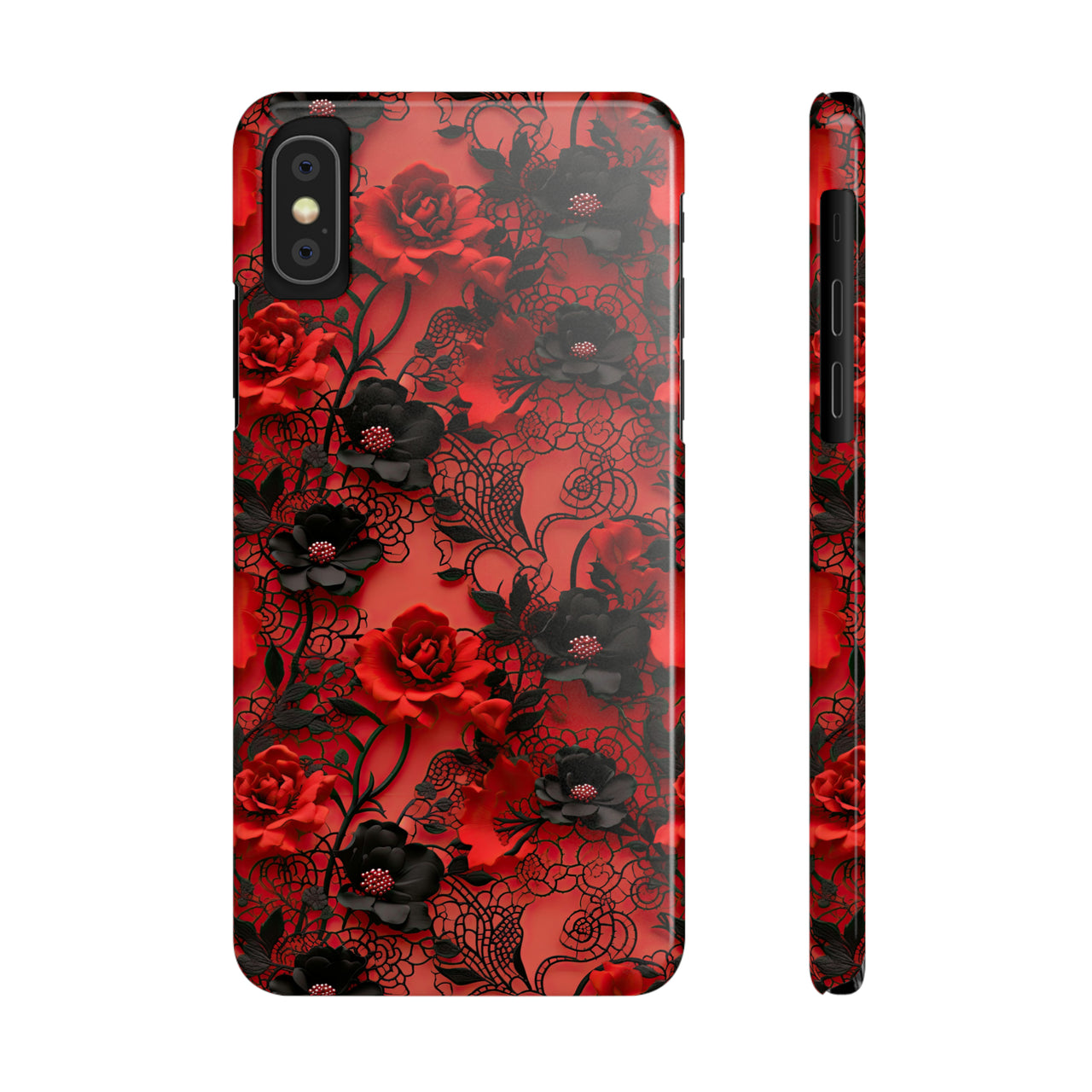 Gothic Rose - Slim Phone Cases for iPhone X, iPhone XR, iPhone XS, and iPhone XS MAX