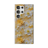 Thumbnail for Yellow Floral - Flexi Cases for Samsung Galaxy S23, Samsung Galaxy S23 Plus, and Samsung Galaxy S23 Ultra