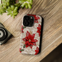 Thumbnail for Christmas Poinsettia - MagSafe Tough Case for iPhone 15, iPhone 15 Pro, iPhone 15 Plus, & iPhone 15 Pro Max