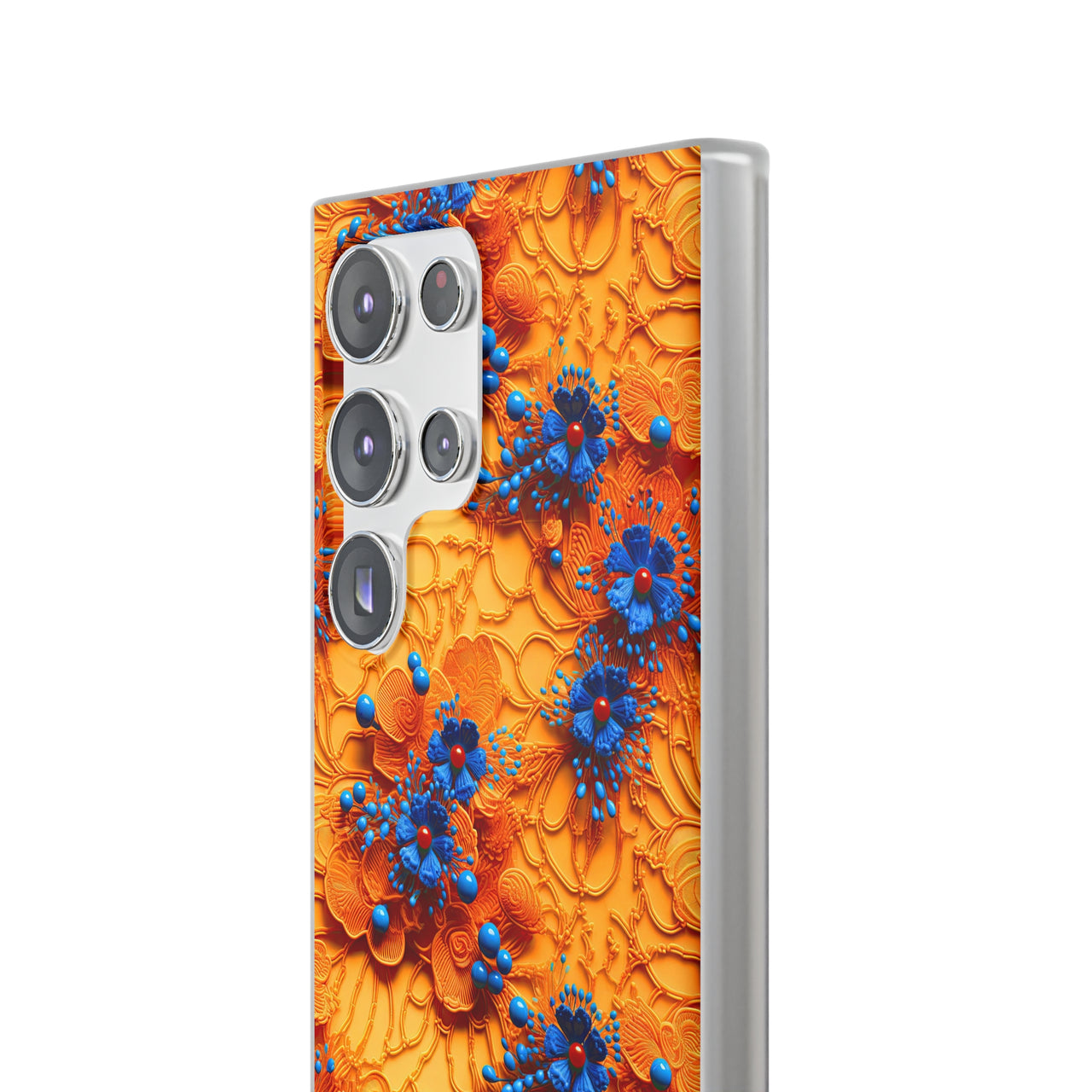 Royal Ryukyu Blossoms - Flexi Cases for Samsung Galaxy S23, Samsung Galaxy S23 Plus, and Samsung Galaxy S23 Ultra