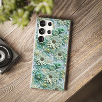 Thumbnail for Teal Petals - Flexi Cases for Samsung Galaxy S23, Samsung Galaxy S23 Plus, and Samsung Galaxy S23 Ultra