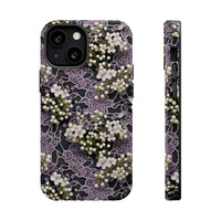 Thumbnail for White Flowers on a Purple Bed - MagSafe Tough Cases for iPhone 13, iPhone 13 Mini, iPhone 13 Pro, and iPhone 13 Pro Max.