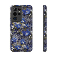 Thumbnail for Cerulean Elegance Impact-Resistant Case for Samsung Galaxy S21, Samsung Galaxy S21 Plus, and Samsung Galaxy S21 Ultra. Supports Wireless Charging.