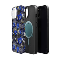 Thumbnail for Cerulean Elegance MagSafe Tough Cases for iPhone 13, iPhone 13 Mini, iPhone 13 Pro, and iPhone 13 Pro Max.