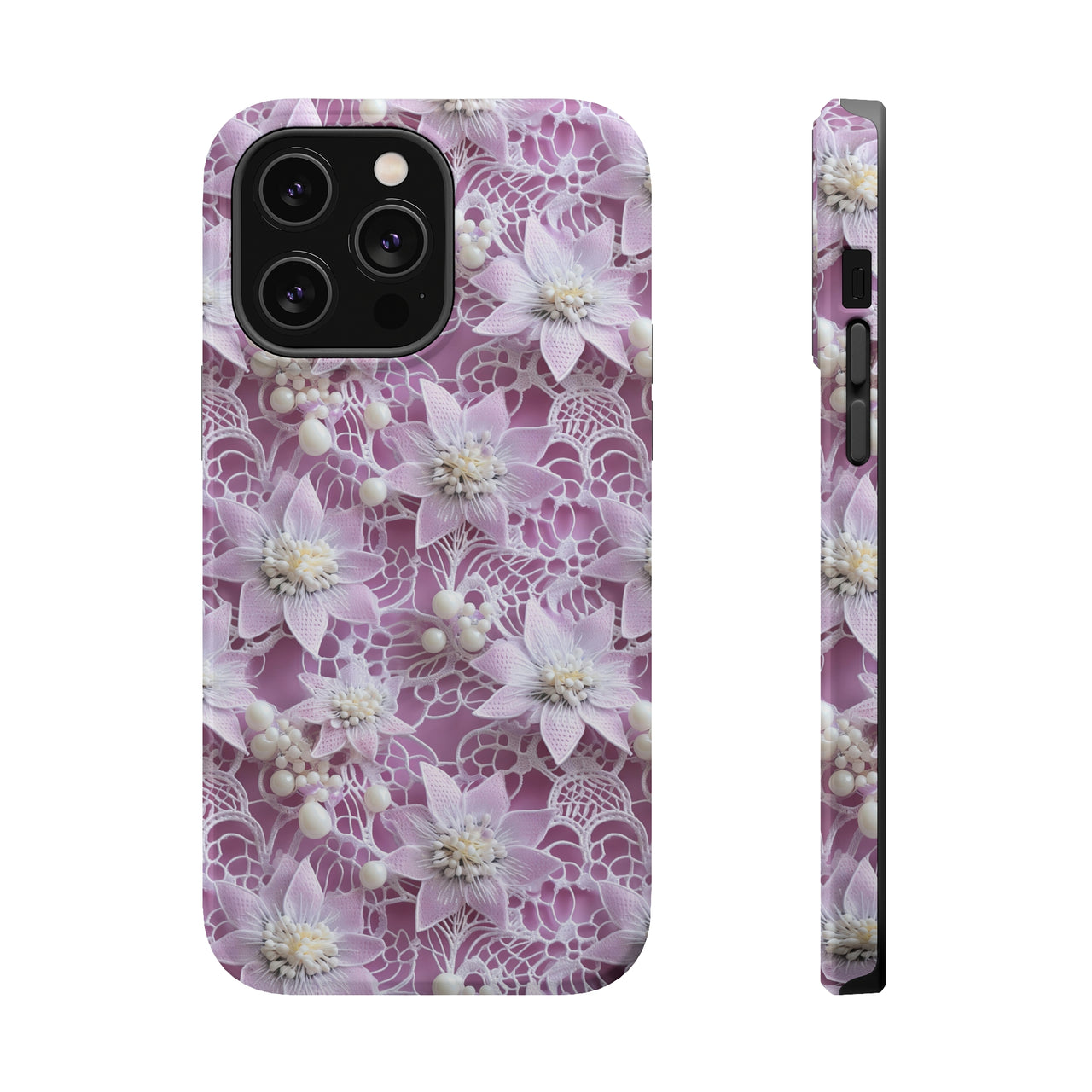 Coquette Clematis MagSafe Tough Cases for iPhone 14, iPhone 14 Pro, iPhone 14 Plus, and iPhone 14 Pro Max