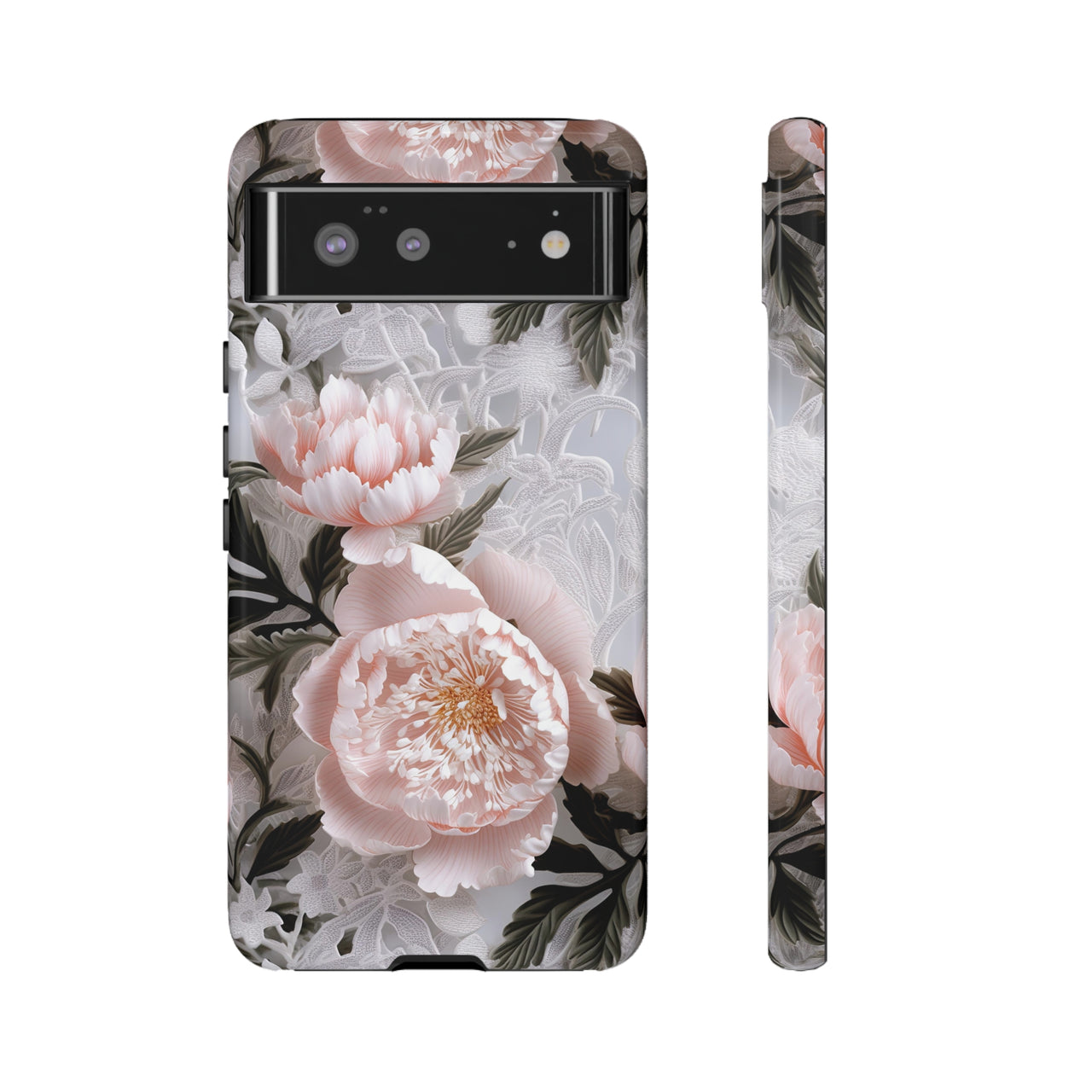 Pink Peony Tough Cases for Google Pixel 6 and Google Pixel 6 Pro