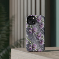 Thumbnail for Purple Sweet Pea MagSafe Tough Cases for iPhone 13, iPhone 13 Mini, iPhone 13 Pro, and iPhone 13 Pro Max.