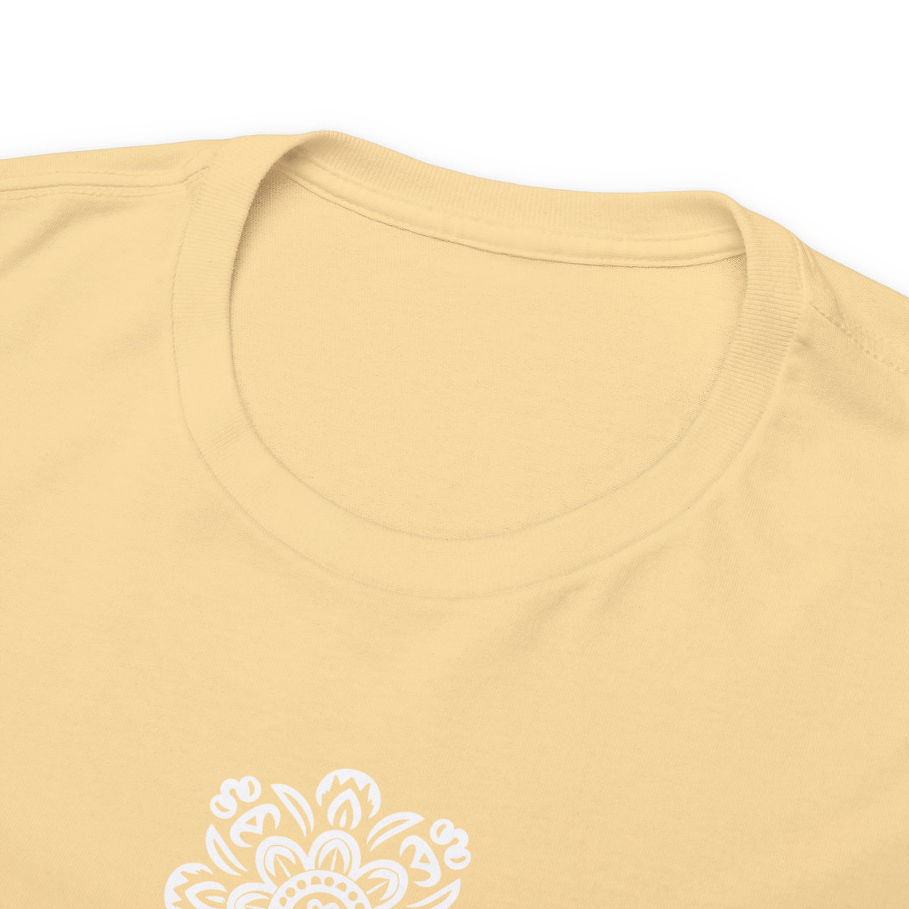 Front and Back Flower Design - Unisex Heavy Cotton Tee