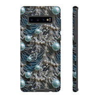 Thumbnail for Sea Foam Lace and Pearls Tough Cases for Samsung Galaxy S10, Samsung Galaxy S10E, and Samsung Galaxy S10 Plus