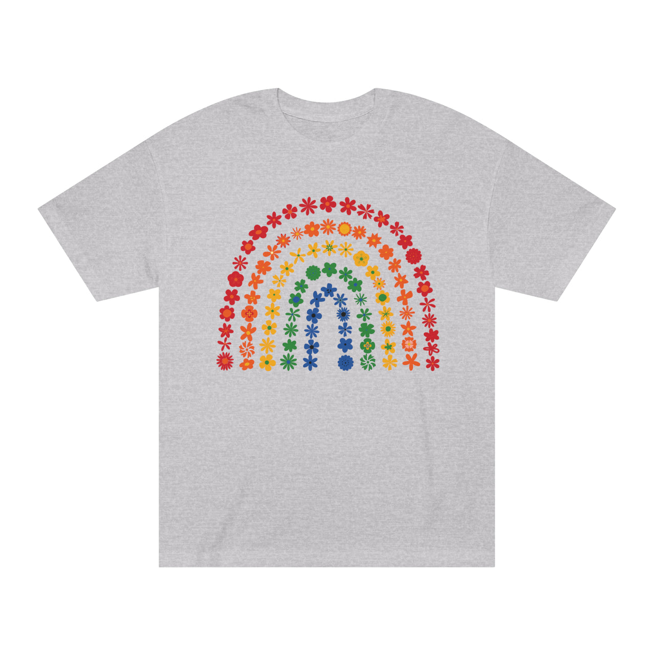 Rainbow Flowers Unisex Classic Tee