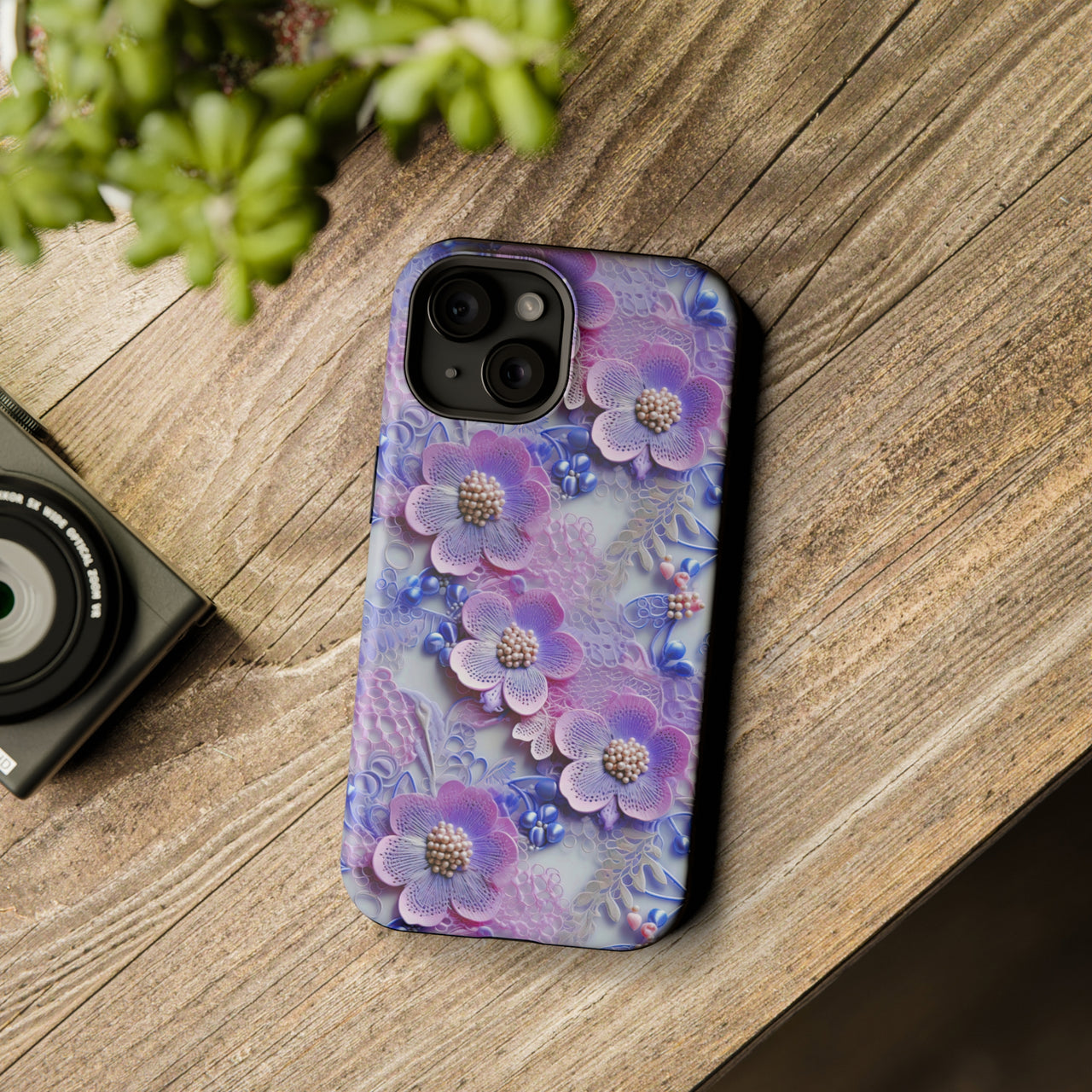 Pink and Purple Harmony - MagSafe Tough Case for iPhone 15, iPhone 15 Pro, iPhone 15 Plus, & iPhone 15 Pro Max