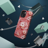 Thumbnail for Floral Champagne Toast MagSafe Tough Cases for iPhone 13, iPhone 13 Mini, iPhone 13 Pro, and iPhone 13 Pro Max.