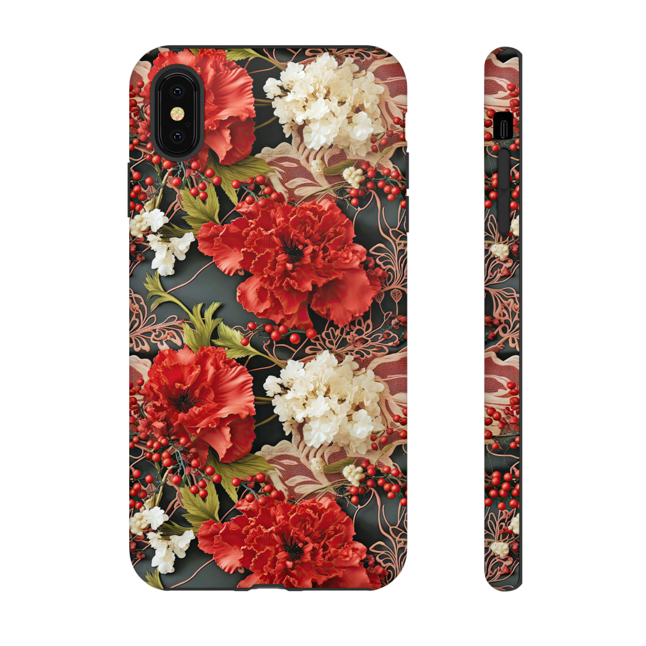 Carnation for January Birthday - Tough Cases for iPhone X, iPhone XR, iPhone XS, and iPhone XS MAX