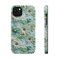 Thumbnail for Teal Petals - MagSafe Tough Cases for iPhone 14, iPhone 14 Pro, iPhone 14 Plus, and iPhone 14 Pro Max