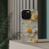 Thumbnail for White and Yellow Floral MagSafe Tough Cases for iPhone 13, iPhone 13 Mini, iPhone 13 Pro, & iPhone 13 Pro Max