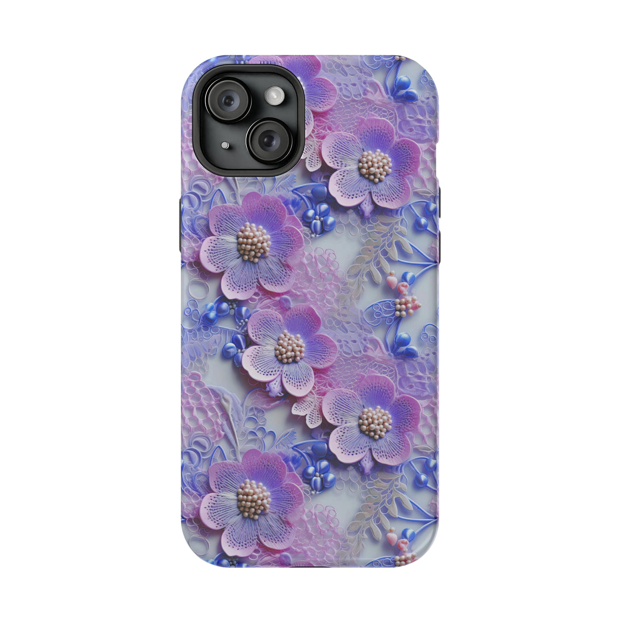 Pink and Purple Harmony - MagSafe Tough Case for iPhone 15, iPhone 15 Pro, iPhone 15 Plus, & iPhone 15 Pro Max