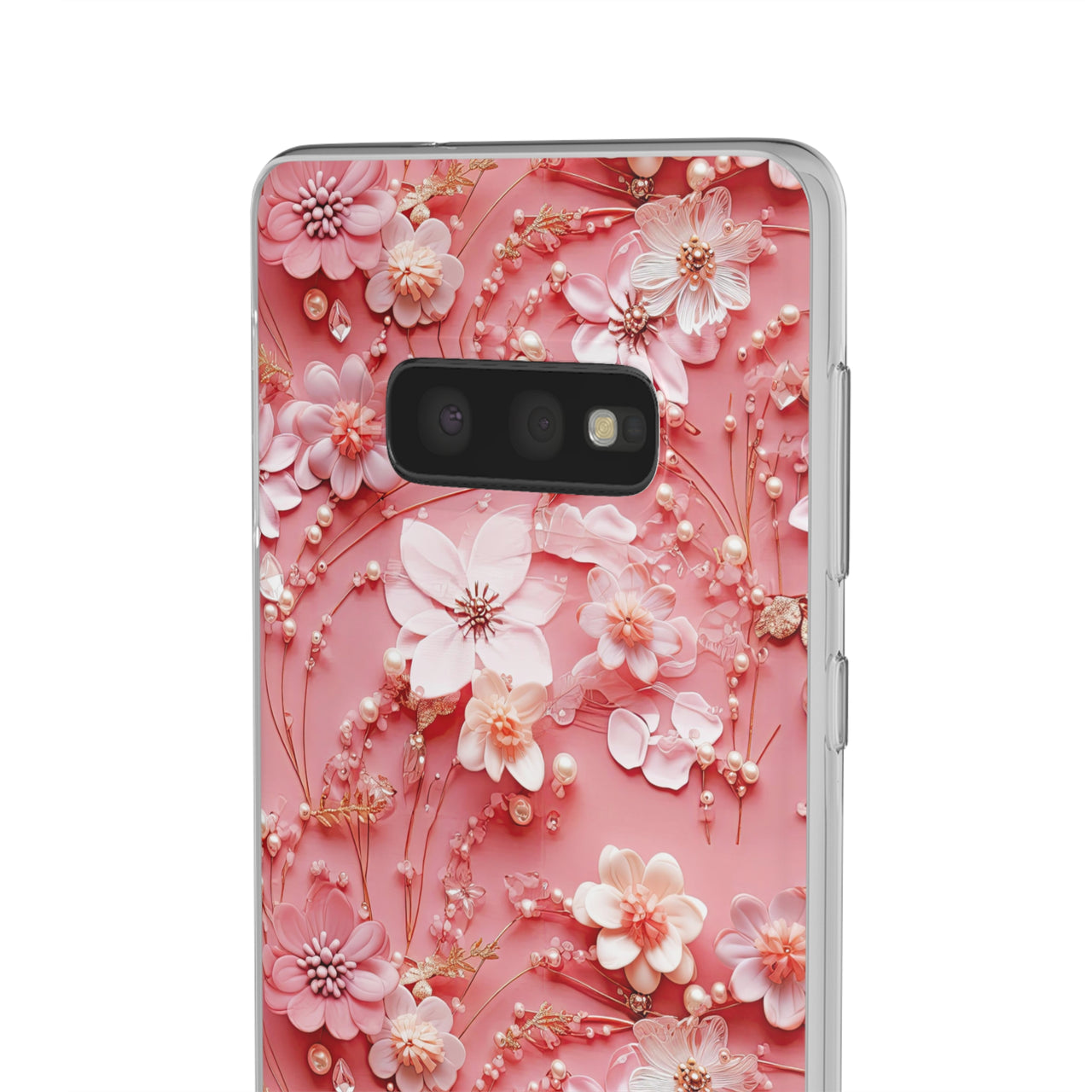 Floral Champagne Toast - Flexi Cases for Samsung Galaxy S10, Samsung Galaxy S10E, & Samsung Galaxy S10 Plus