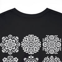 Thumbnail for Front and Back Flower Design - Unisex Heavy Cotton Tee