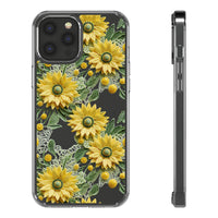 Thumbnail for *Clear Case* Whimsical Sunflowers - iPhone 12, iPhone 12 Mini, iPhone 12 Pro, iPhone 12 Pro Max - Supports Wireless Charging