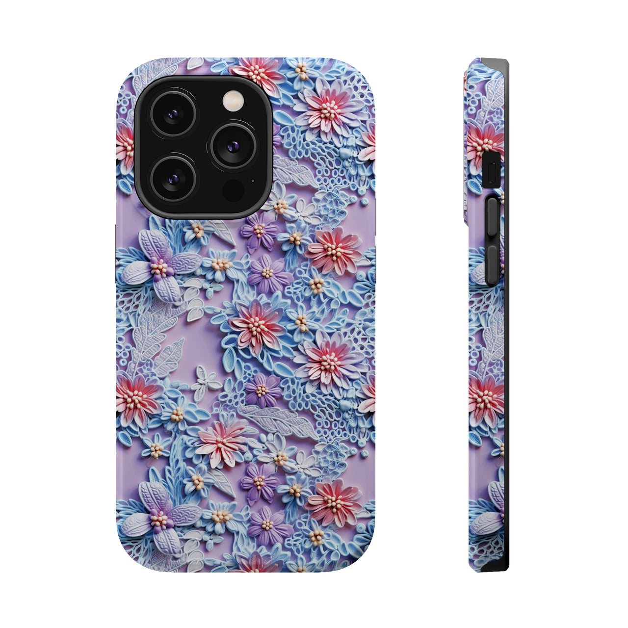 Cotton Candy Meadow - MagSafe Tough Cases for iPhone 14, iPhone 14 Pro, iPhone 14 Plus, and iPhone 14 Pro Max