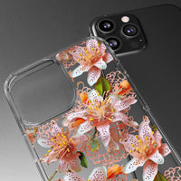 Thumbnail for *Clear Case* Pink Lily - iPhone 13, iPhone 13 Mini, iPhone 13 Pro, iPhone 13 Pro Max - Supports Wireless Charging