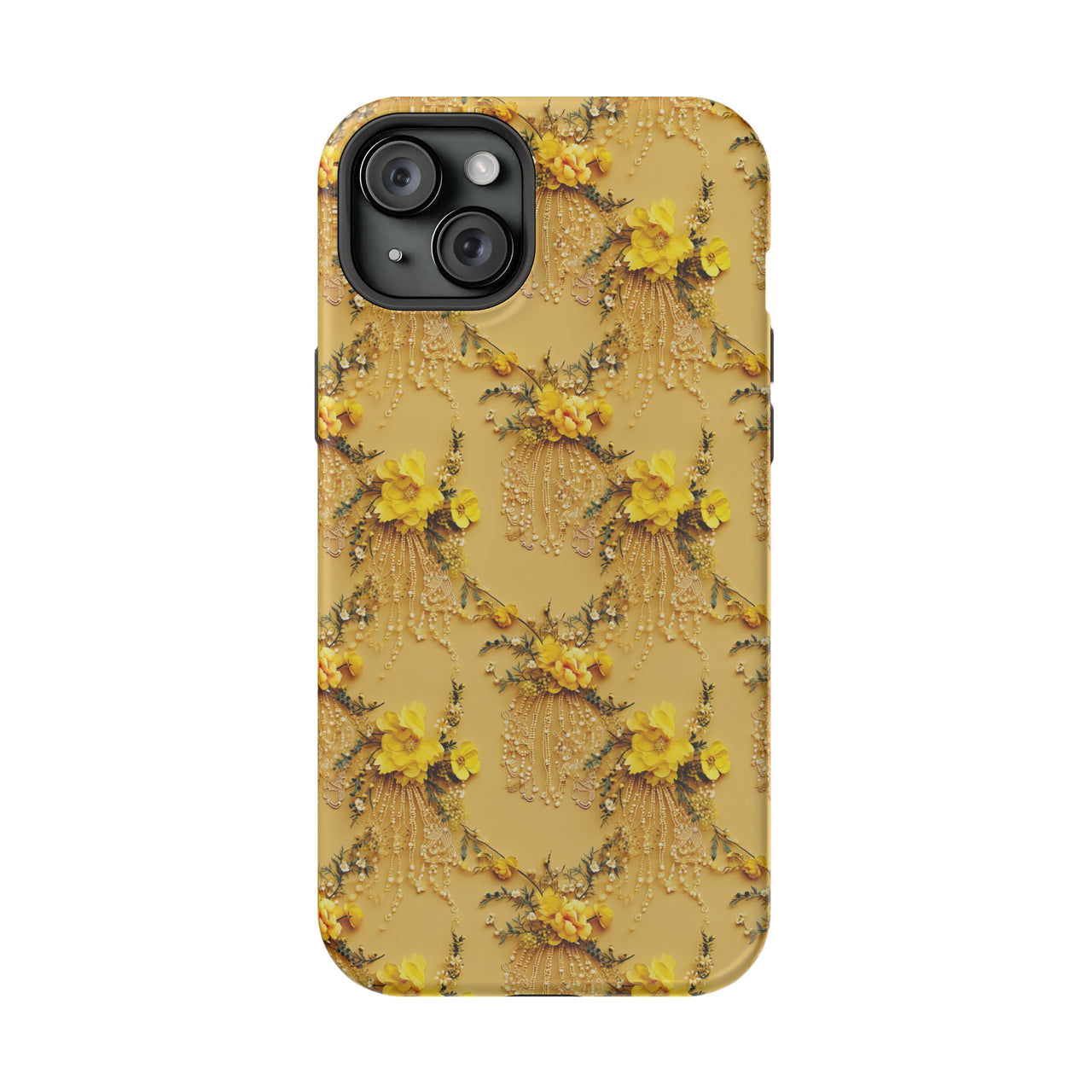 Floral Sunshine - MagSafe Tough Case for iPhone 15, iPhone 15 Pro, iPhone 15 Plus, & iPhone 15 Pro Max