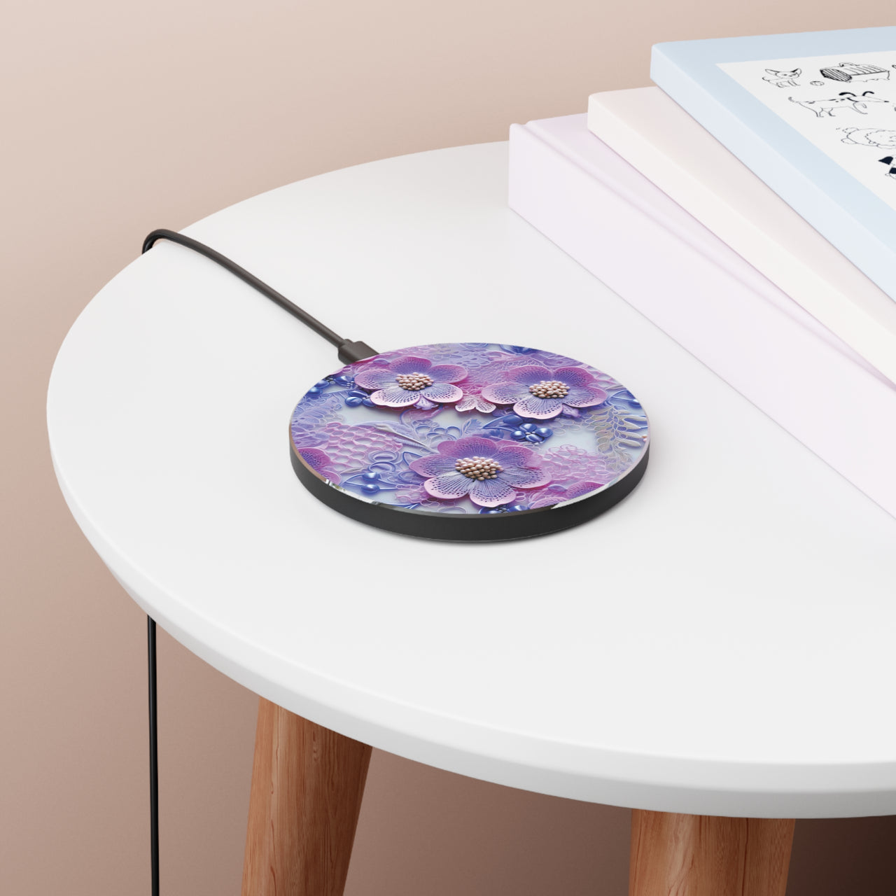 Pink and Purple Harmony - Wireless Charger for Qi Enabled Phones