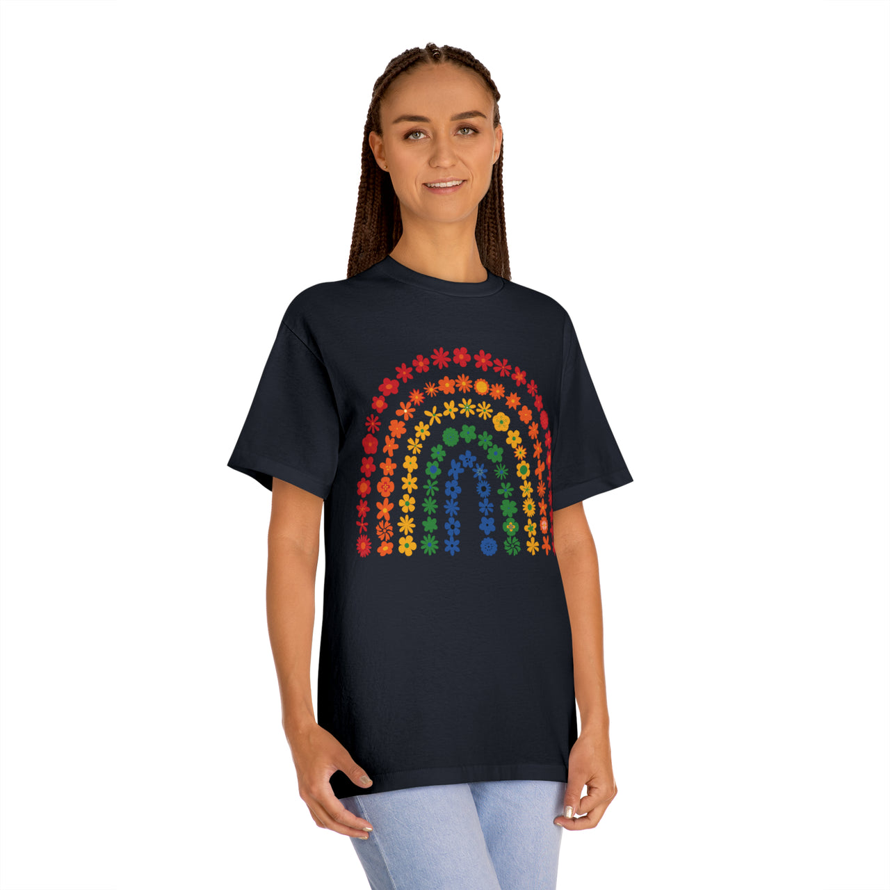 Rainbow Flowers Unisex Classic Tee