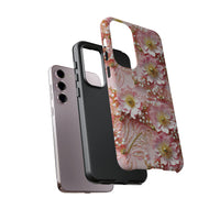 Thumbnail for Gold-Kissed Flowers on Pink Lace - Tough Case for Samsung Galaxy S23, Samsung Galaxy S23 Plus, and Samsung Galaxy S23 Ultra