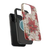 Thumbnail for Christmas Poinsettia - MagSafe Tough Case for iPhone 15, iPhone 15 Pro, iPhone 15 Plus, & iPhone 15 Pro Max