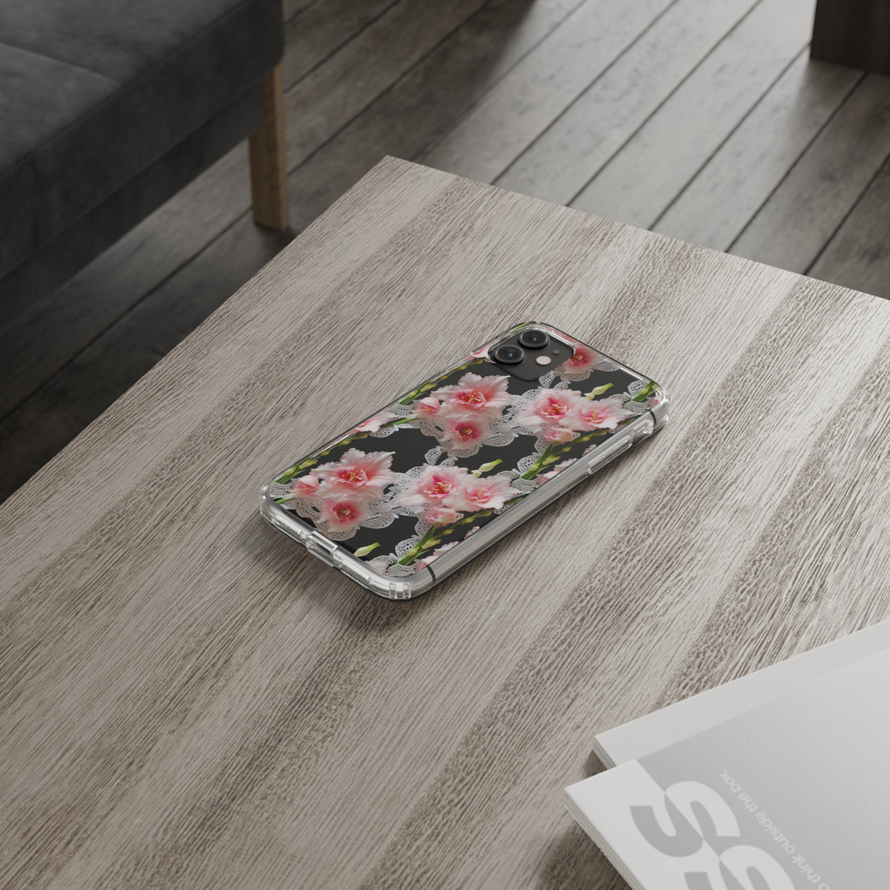 *Clear Case* Gladioli Garden - iPhone 11, iPhone 11 Pro, iPhone 11 Pro Max - Supports Wireless Charging