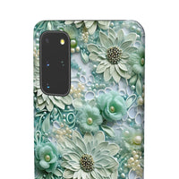 Thumbnail for Teal Petals - Snap Case for Samsung Galaxy S20, Samsung Galaxy S20+, Samsung Galaxy S20 Ultra, & Samsung Galaxy S20 FE