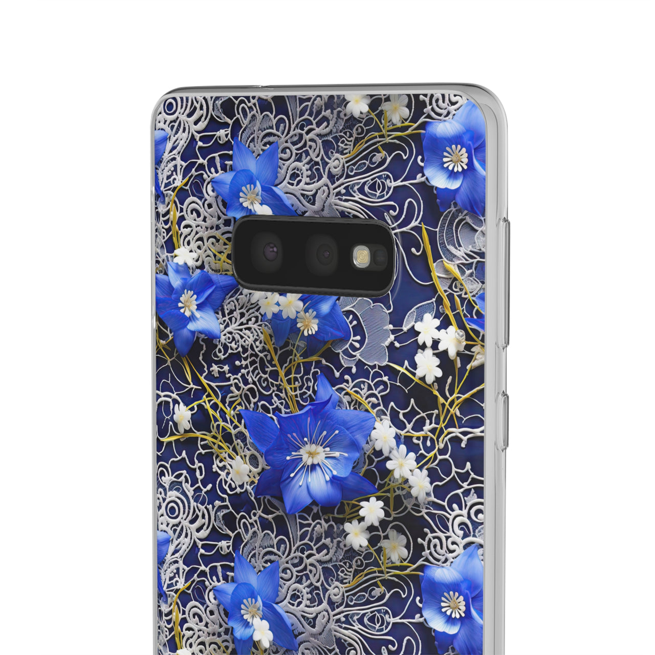 Cerulean Elegance - Flexi Cases for Samsung Galaxy S10, Samsung Galaxy S10E, & Samsung Galaxy S10 Plus