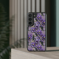 Thumbnail for *Clear Case* Violet Meadow - Samsung Galaxy S22, Samsung Galaxy S22 Plus, Samsung Galaxy S22 Ultra - Supports Wireless Charging