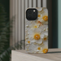 Thumbnail for White and Yellow Floral MagSafe Tough Cases for iPhone 13, iPhone 13 Mini, iPhone 13 Pro, & iPhone 13 Pro Max