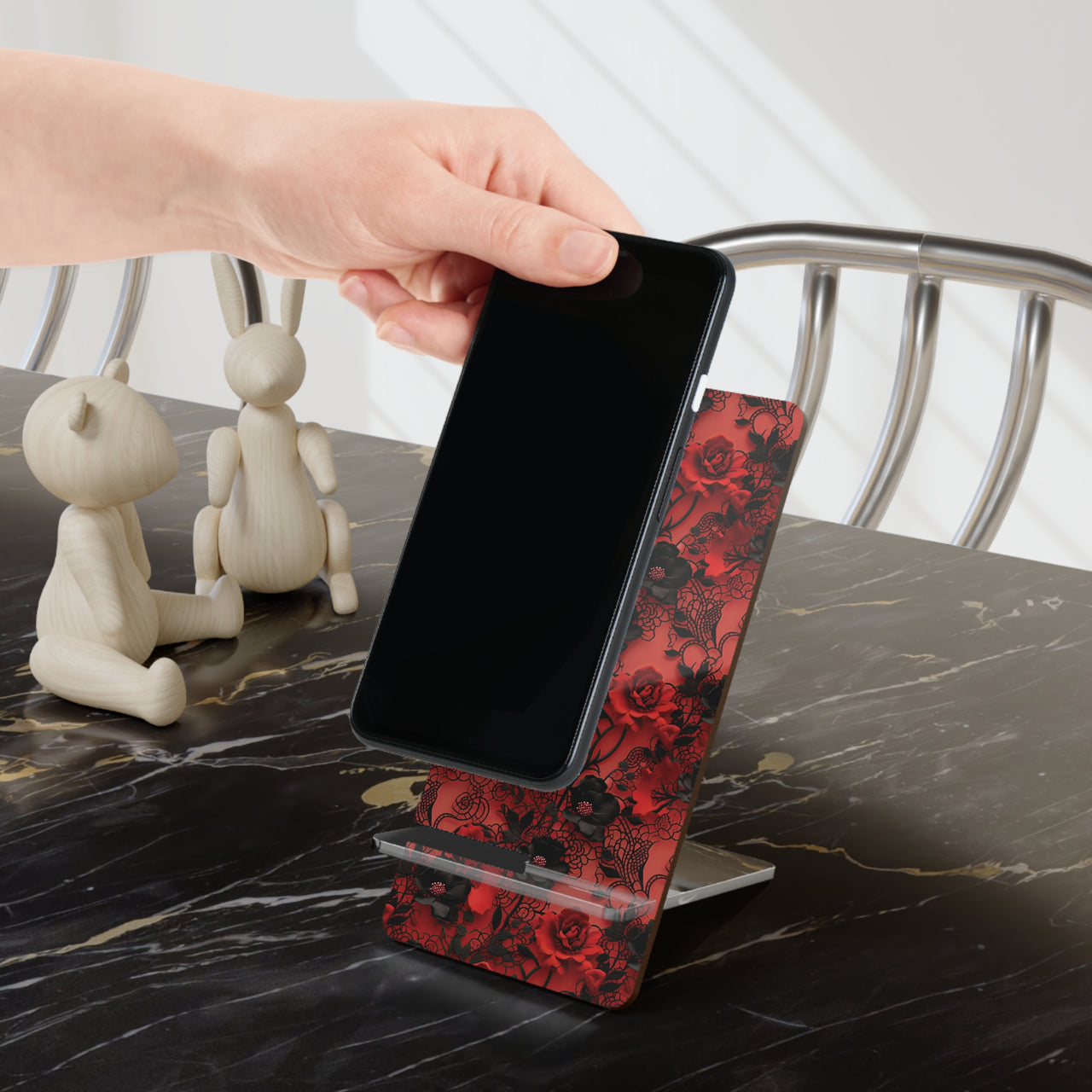 Gothic Rose Mobile Display Stand for Smartphones